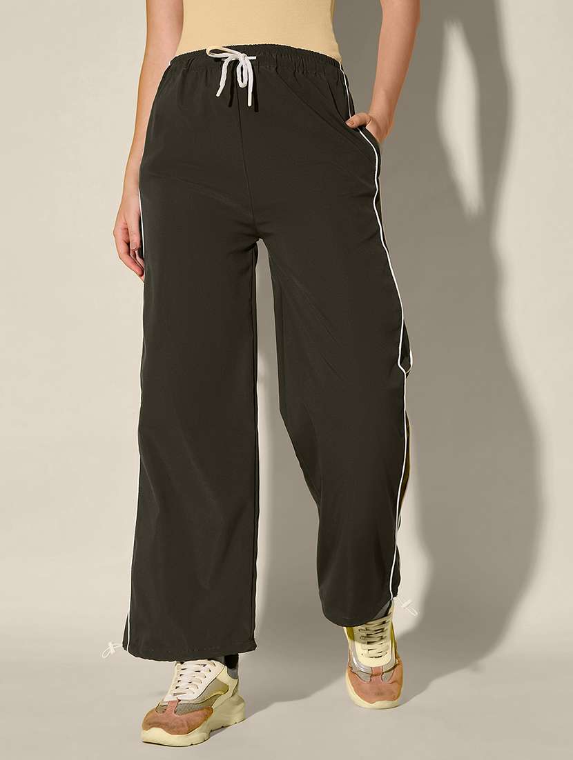 women pack of 2 solid relaxed fit track pant - 22187169 -  Standard Image - 3