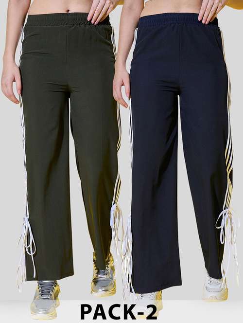 women pack of 2 tapered relaxed fit track pant - 22187179 -  Standard Image - 0