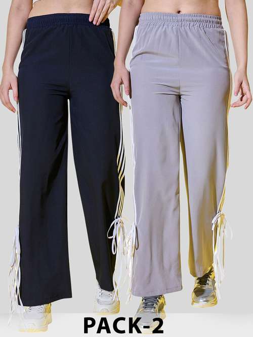 women pack of 2 tapered relaxed fit track pant - 22187180 -  Standard Image - 0