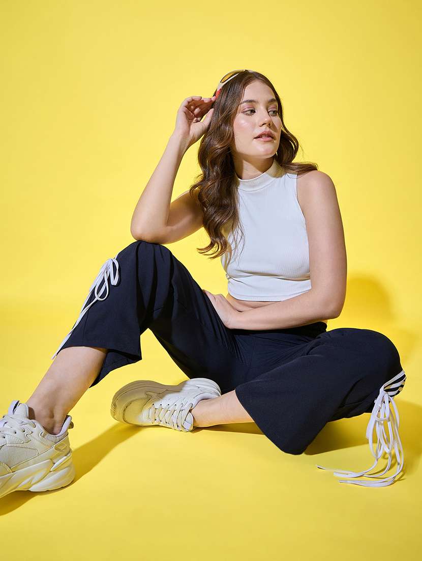 women pack of 2 solid high rise track pant - 22187231 -  Standard Image - 5