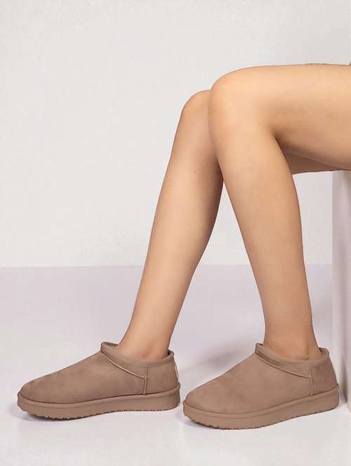 women solid slip on ankle boots - 22187260 -  Standard Image - 0