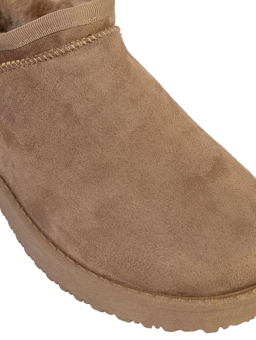 women solid slip on ankle boots - 22187260 -  Standard Image - 5