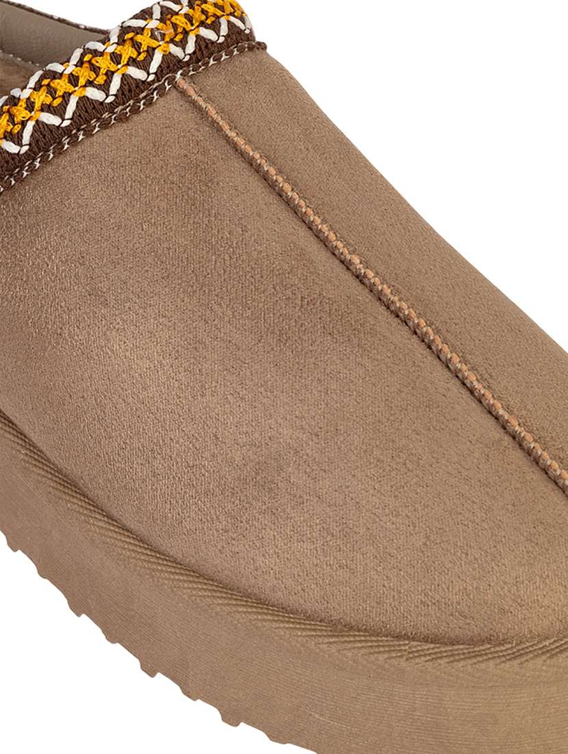 women solid slip on low ankle boots - 22187267 -  Standard Image - 5