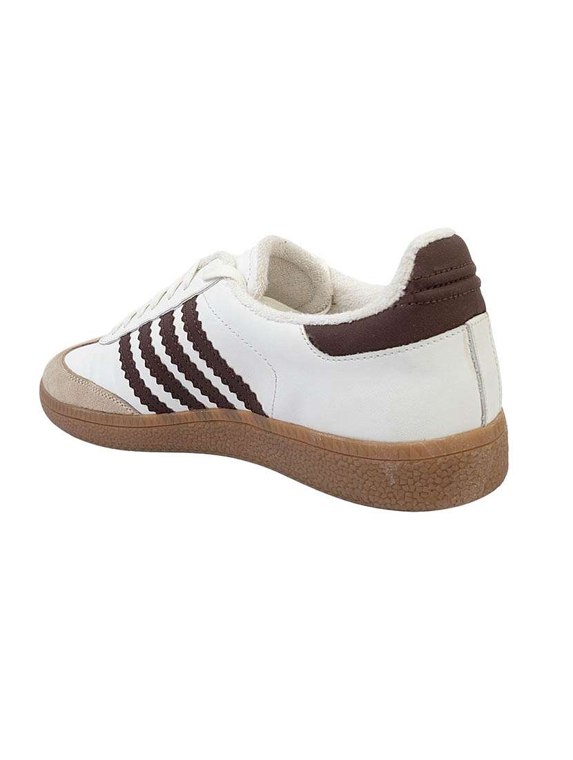 men striped lace up sneaker - 22187280 -  Standard Image - 3