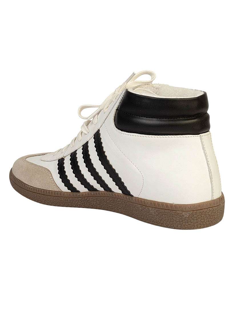 men striped lace up high ankle sneaker - 22187285 -  Standard Image - 3