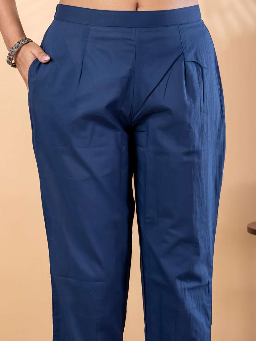 women floral three quarter sleeve kurta pant with dupatta set - 22187430 -  Standard Image - 5