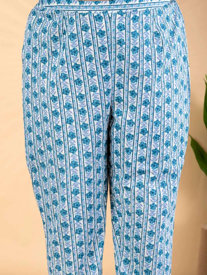 women plus size three quarter sleeve kurta pant with dupatta set - 22187433 -  Standard Image - 5