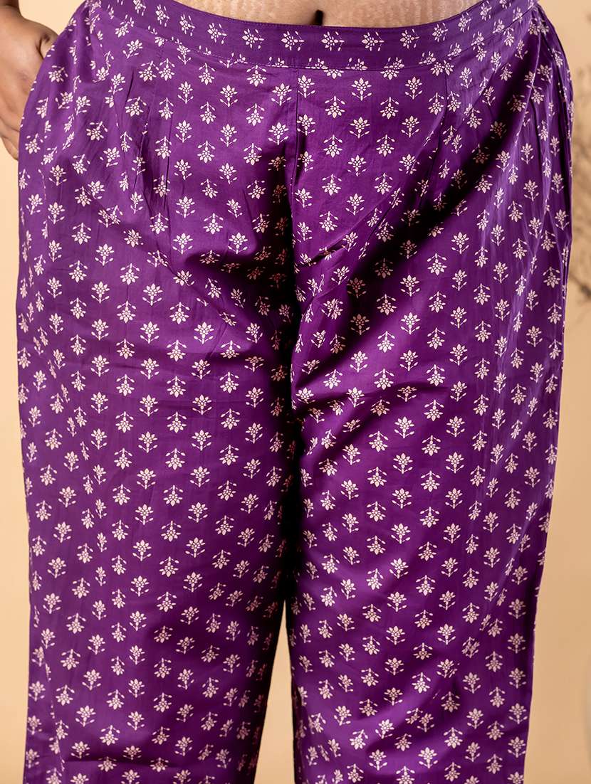 women plus size three quarter sleeve kurta pant with dupatta set - 22187478 -  Standard Image - 5