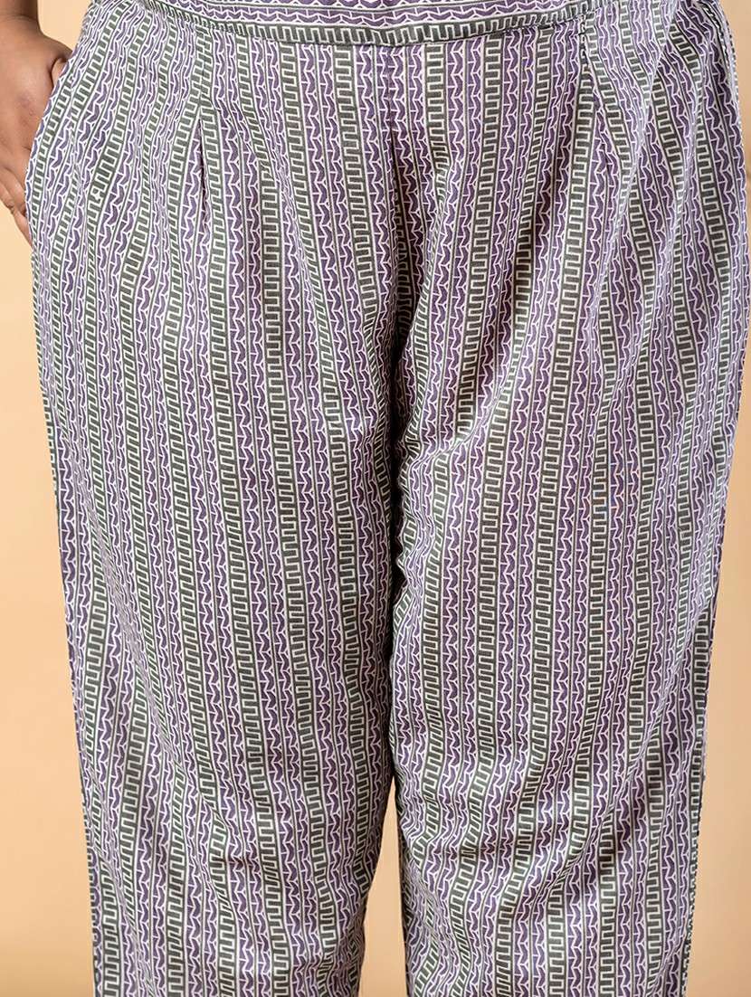 women plus size three quarter sleeve kurta pant with dupatta set - 22187479 -  Standard Image - 5