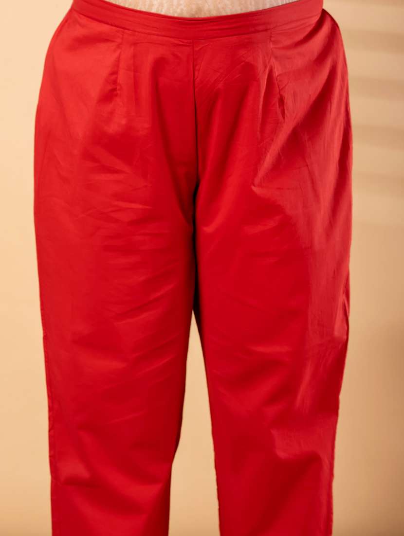 women plus size three quarter sleeve kurta pant with dupatta set - 22187521 -  Standard Image - 5