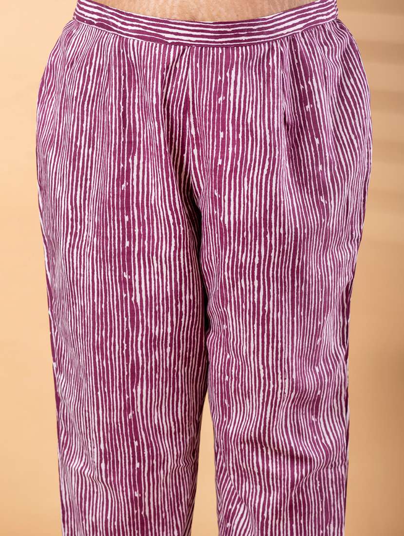 women plus size three quarter sleeve kurta pant with dupatta set - 22187527 -  Standard Image - 5