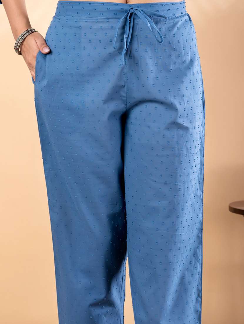 women self design three quarter sleeve kurta pant set - 22187536 -  Standard Image - 5