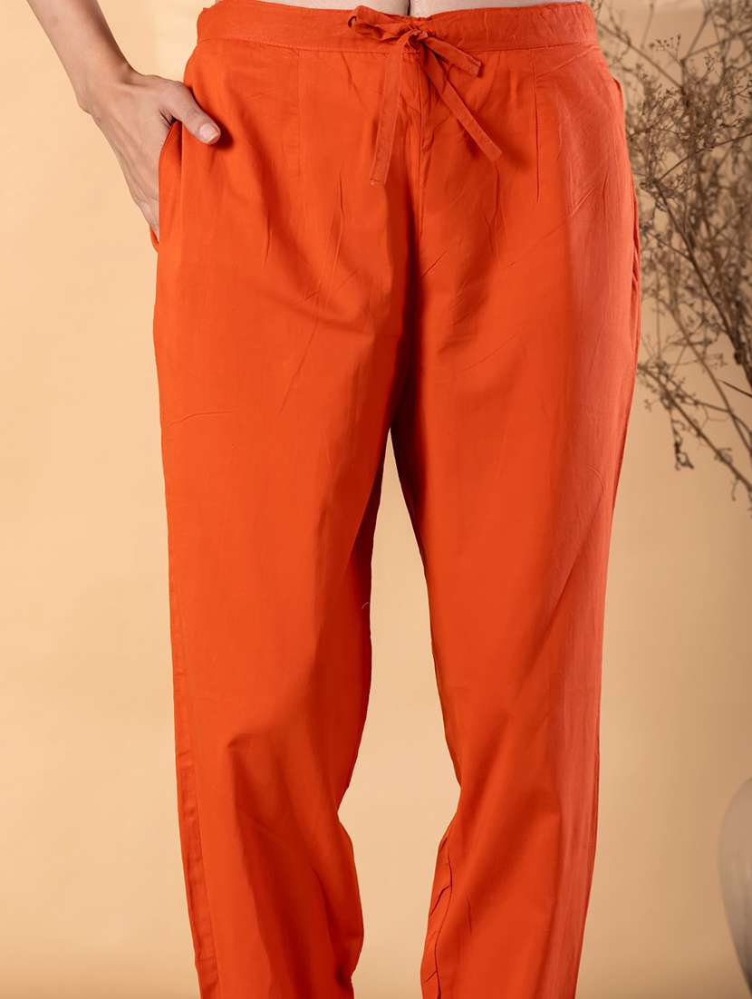 women printed three quarter sleeve kurta pant set  - 22187556 -  Standard Image - 5