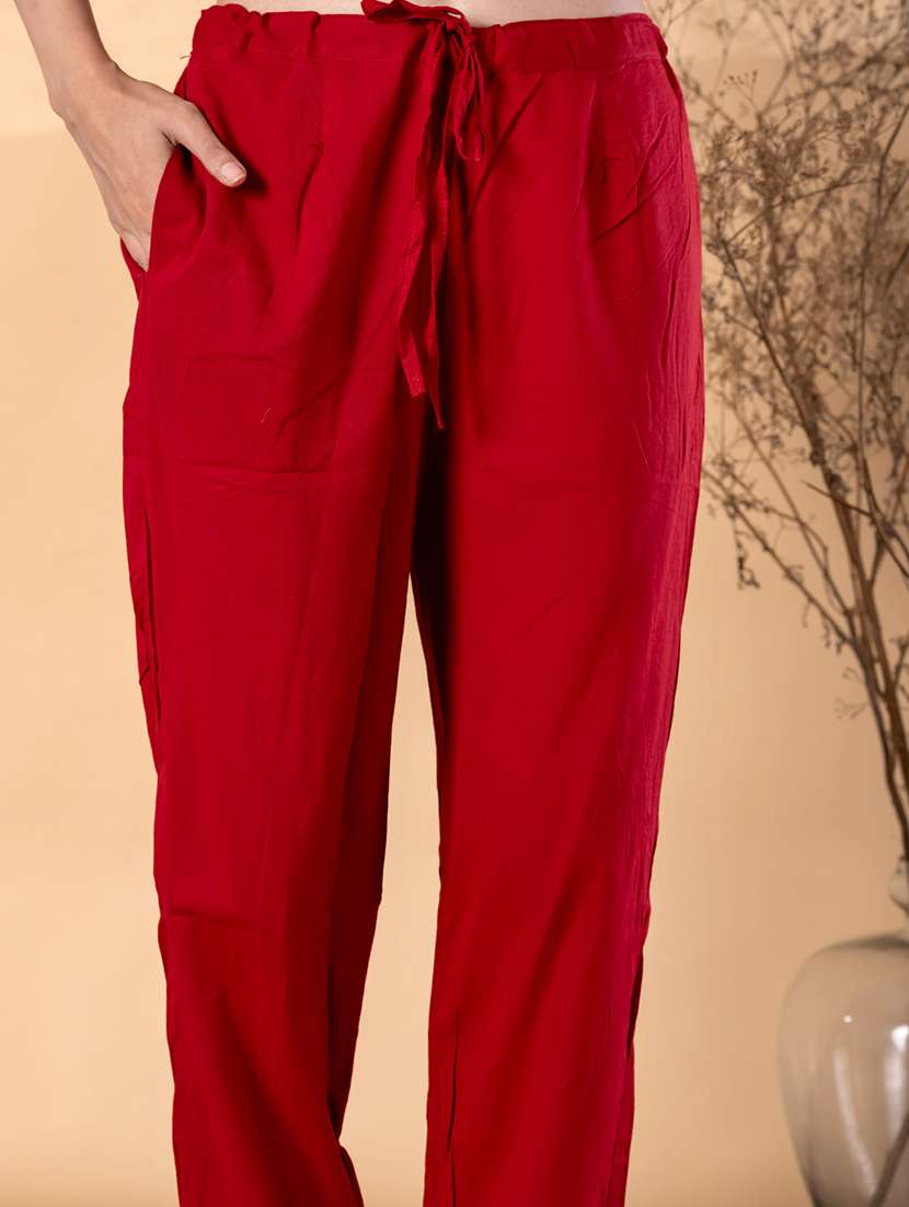 women printed three quarter sleeve kurta pant set  - 22187557 -  Standard Image - 5