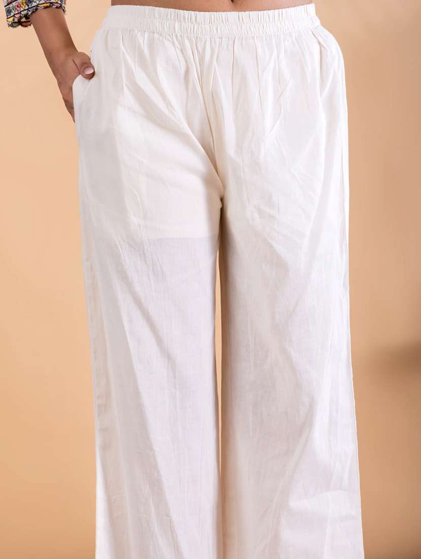 women solid with work three quarter sleeve ethnic co-ord set - 22187632 -  Standard Image - 5