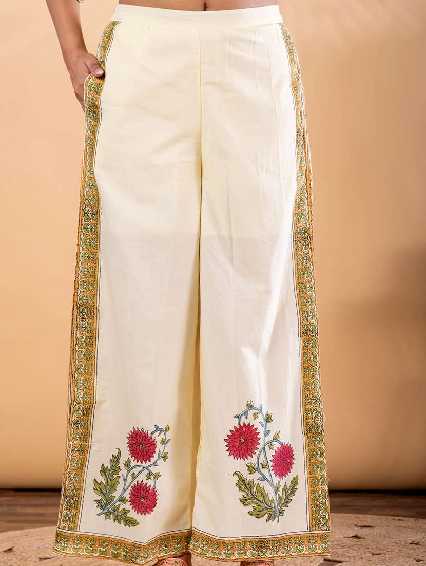 women floral three quarter sleeve shirt & trouser co-ord set - 22187637 -  Standard Image - 5