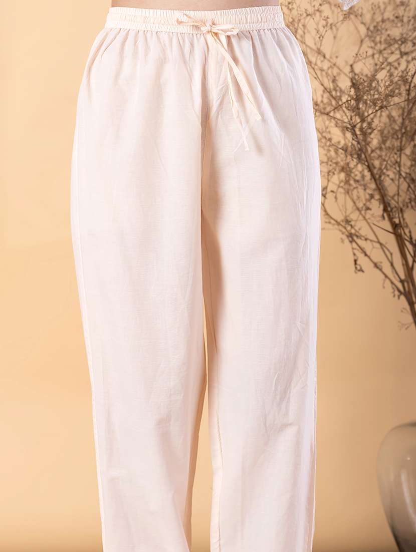 women floral three quarter sleeve kurta pant set - 22187654 -  Standard Image - 5