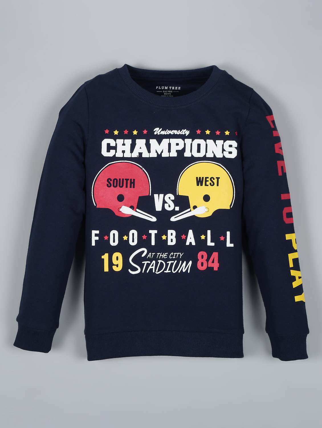 boys printed long sleeve sweatshirt