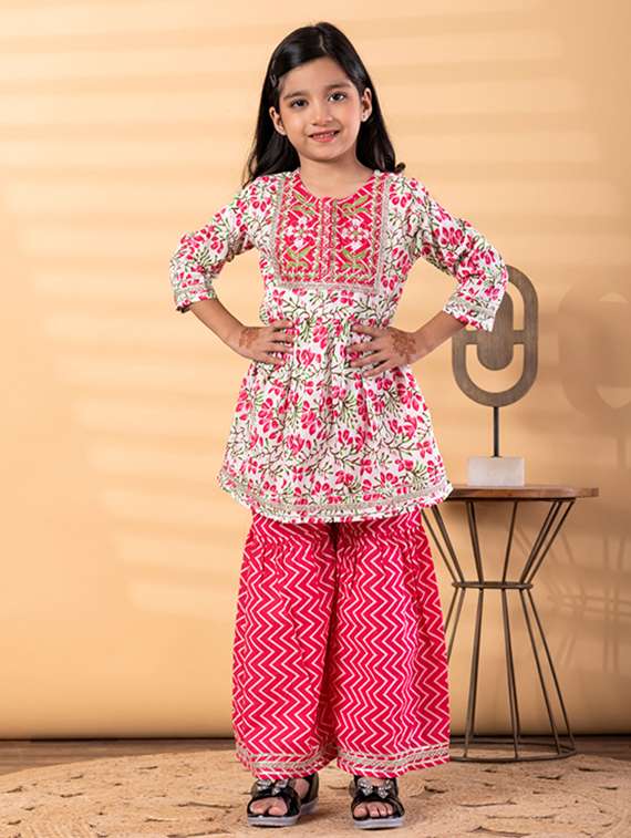 pink cotton suit set