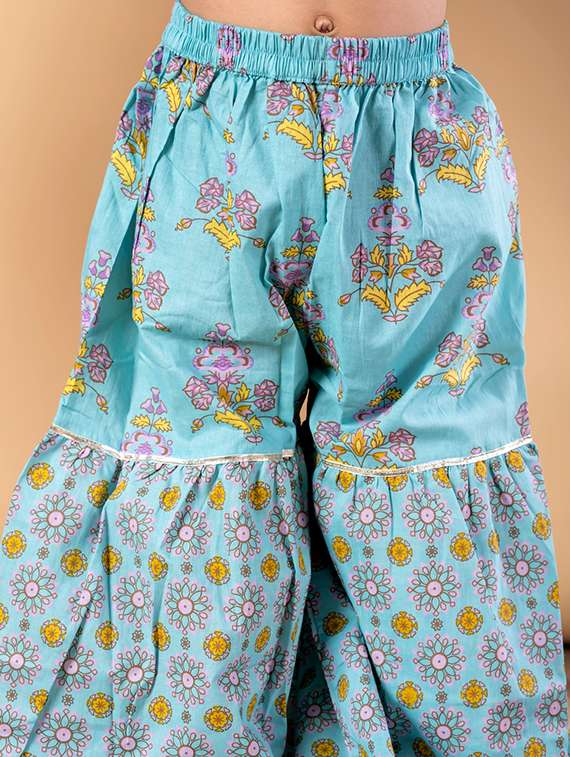 blue cotton suit set - 22187755 -  Standard Image - 5