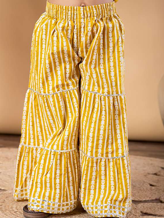 yellow cotton suit set - 22187756 -  Standard Image - 3