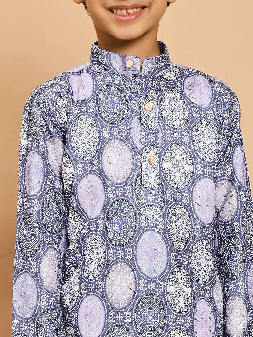 lavender rayon kurta sets kurtas & set - 22187772 -  Standard Image - 5