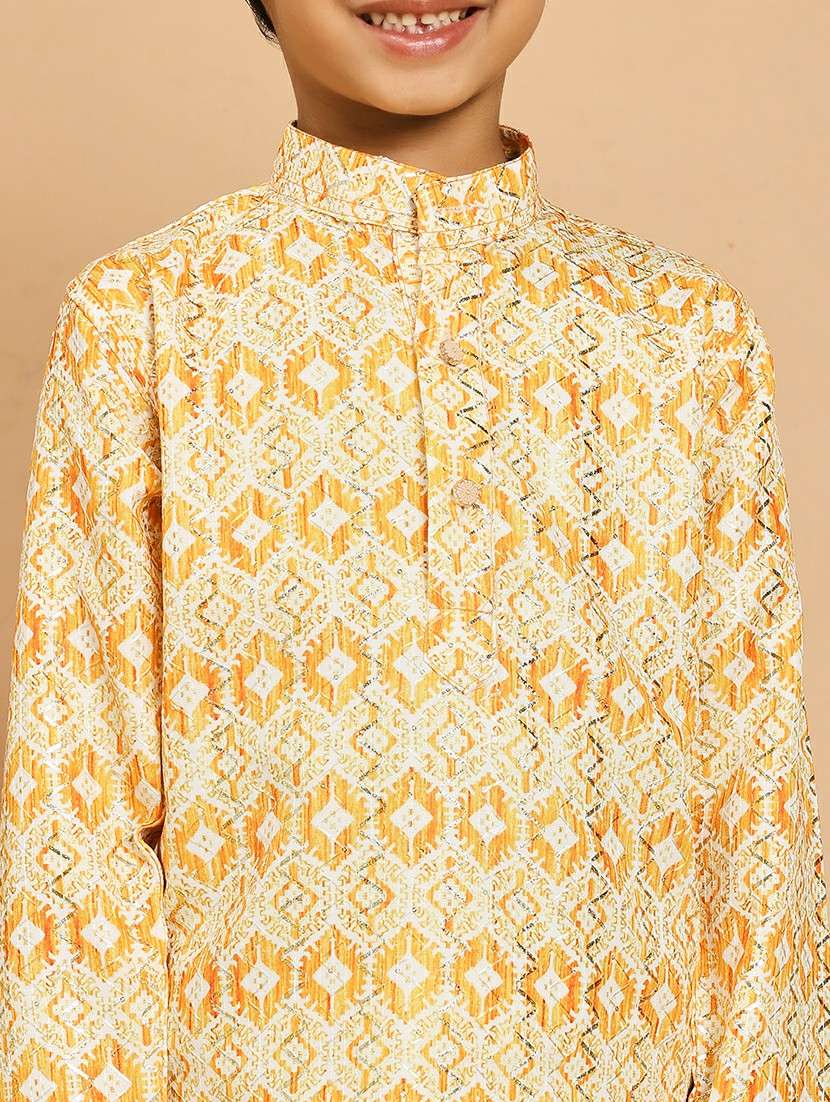 yellow rayon kurta sets kurtas & set - 22187773 -  Standard Image - 5