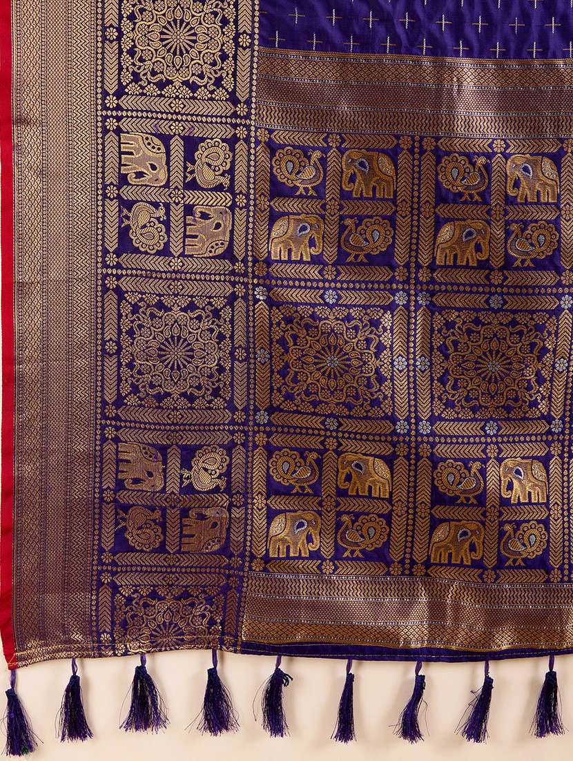 women self design bordered saree with blouse - 22187781 -  Standard Image - 5