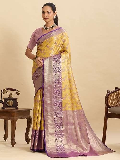 women self design banarasi saree with blouse - 22187791 -  Standard Image - 0
