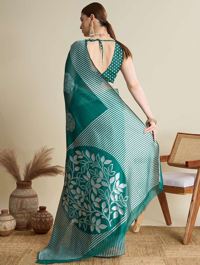 women self design bordered saree with blouse - 22187808 -  Standard Image - 3