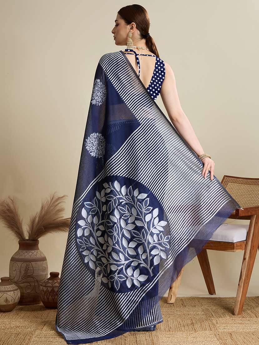 women self design bordered saree with blouse - 22187812 -  Standard Image - 3