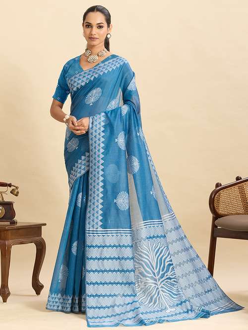 women self design bordered saree with blouse - 22187813 -  Standard Image - 0