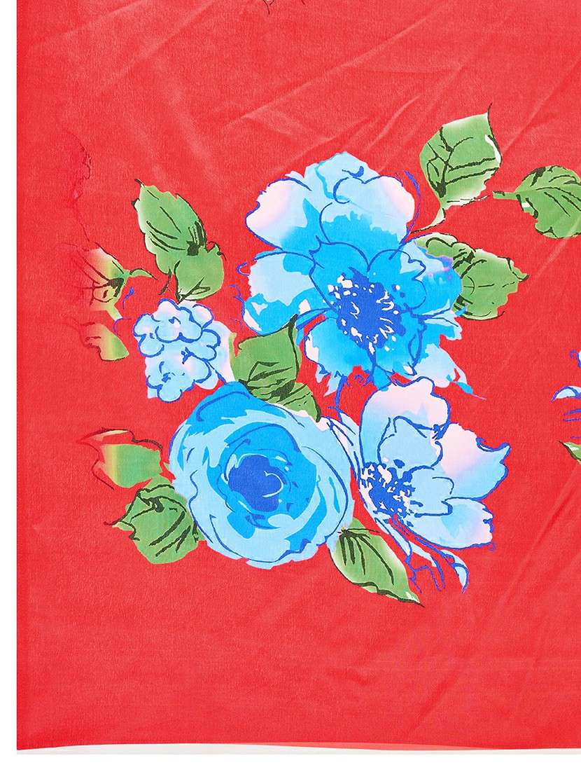 women floral printed saree with blouse - 22187821 -  Standard Image - 5