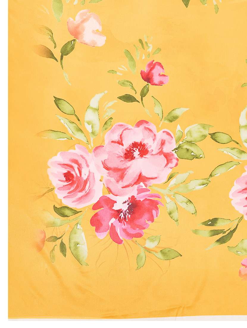 women floral printed saree with blouse - 22187823 -  Standard Image - 5