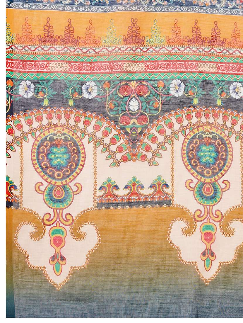 women printed casual wear saree with blouse - 22187841 -  Standard Image - 5