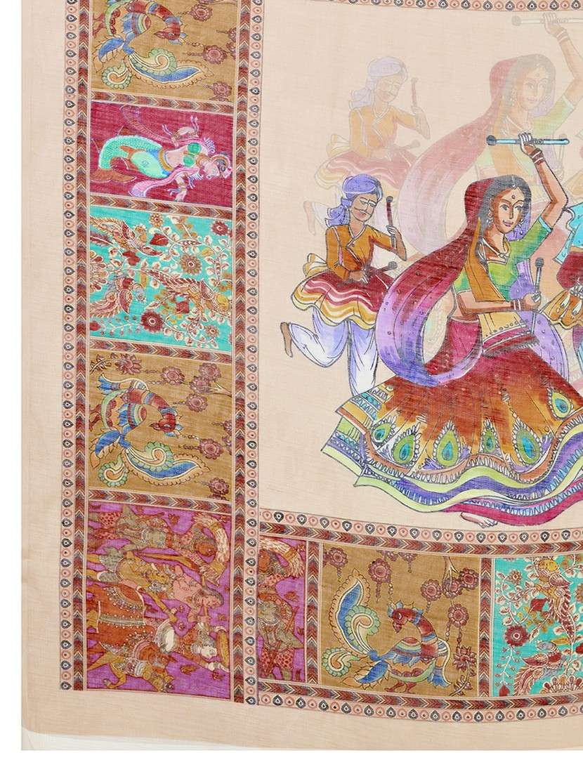 women printed casual wear saree with blouse - 22187842 -  Standard Image - 5