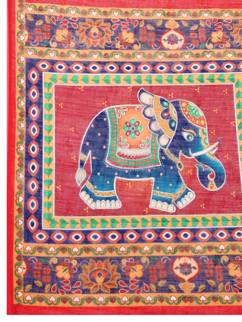 women printed casual wear saree with blouse - 22187846 -  Standard Image - 5