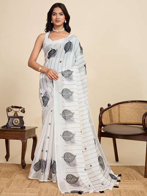 women printed casual wear saree with blouse - 22187847 -  Standard Image - 0