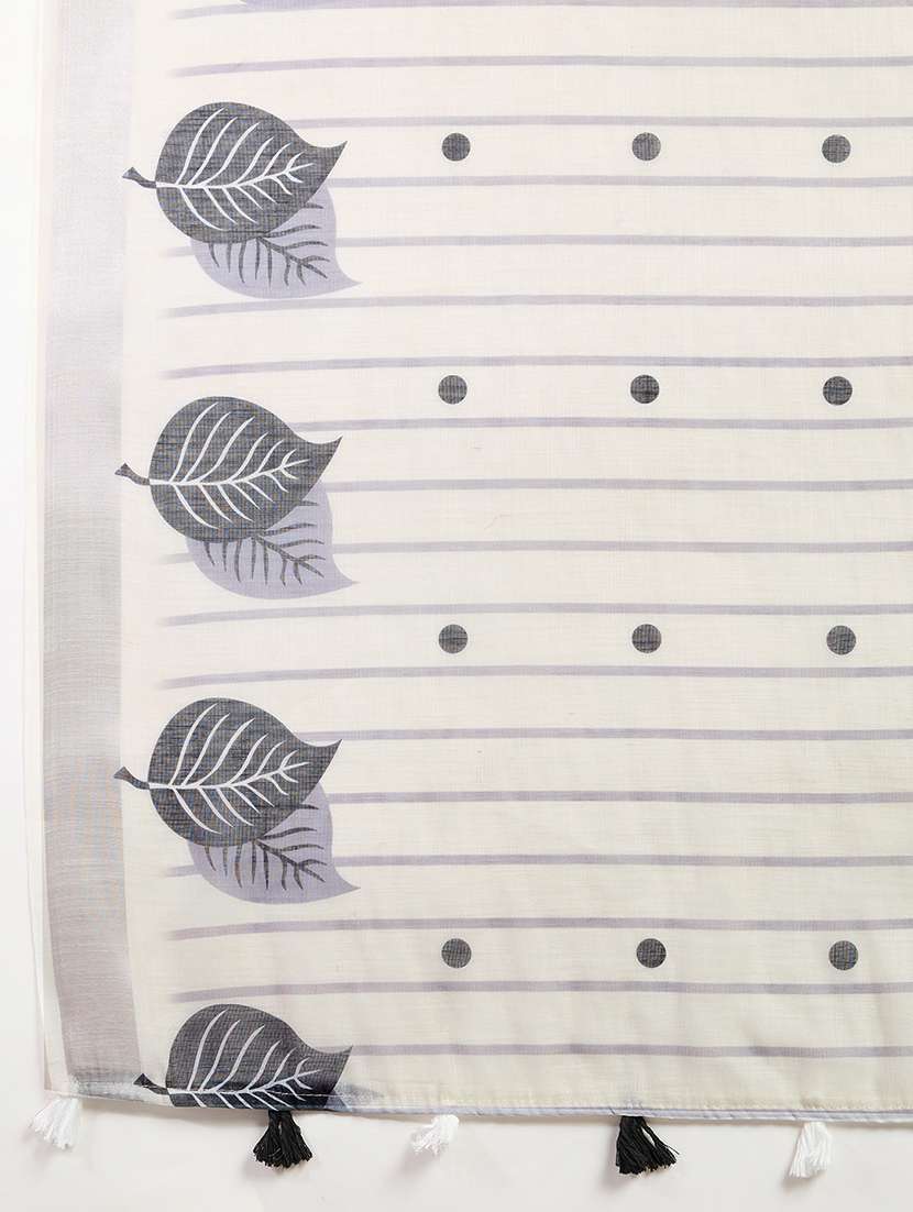 women printed casual wear saree with blouse - 22187847 -  Standard Image - 5