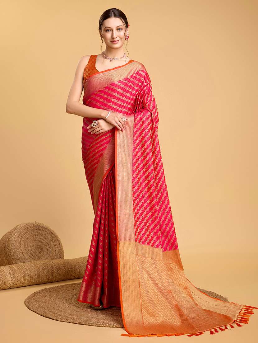 women self design patola saree with blouse