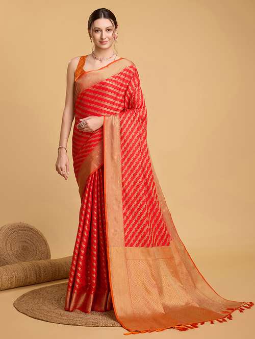 women self design patola saree with blouse - 22187868 -  Standard Image - 0