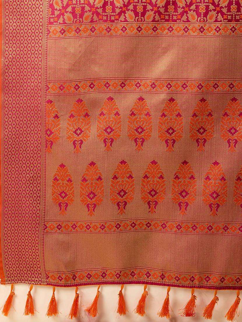 women self design patola saree with blouse - 22187871 -  Standard Image - 5