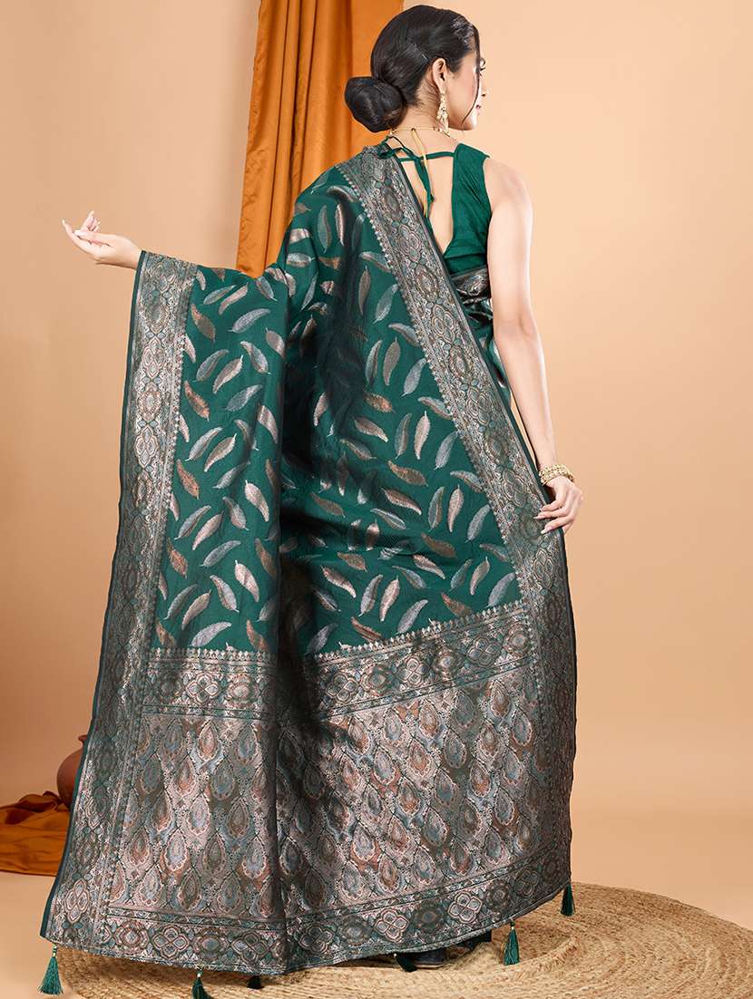 women self design bordered saree with blouse - 22187876 -  Standard Image - 3