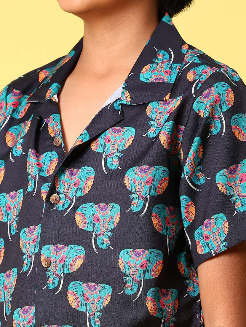 Boys Printed Short Sleeves Casual Shirt - 22214997 -  Standard Image - 3