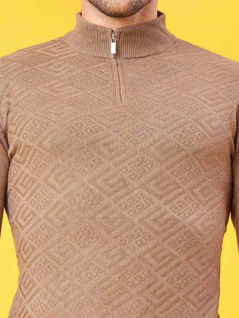 men self designed long sleeve pullover - 22215577 -  Standard Image - 5