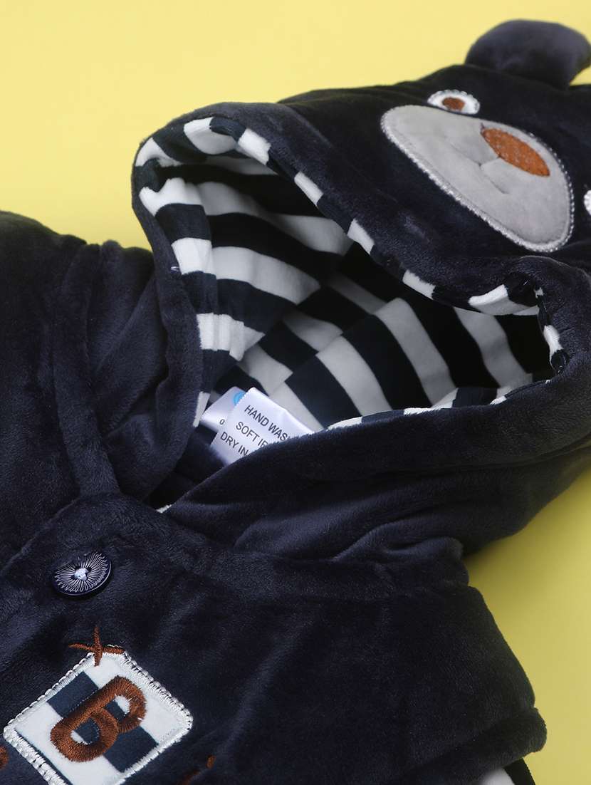 kids striped long sleeve winterwear full length set - 22217059 -  Standard Image - 5