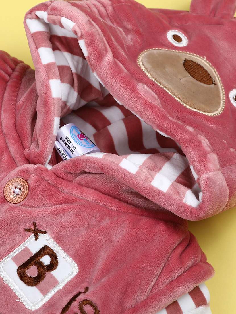 kids striped long sleeve winterwear full length set - 22217060 -  Standard Image - 3