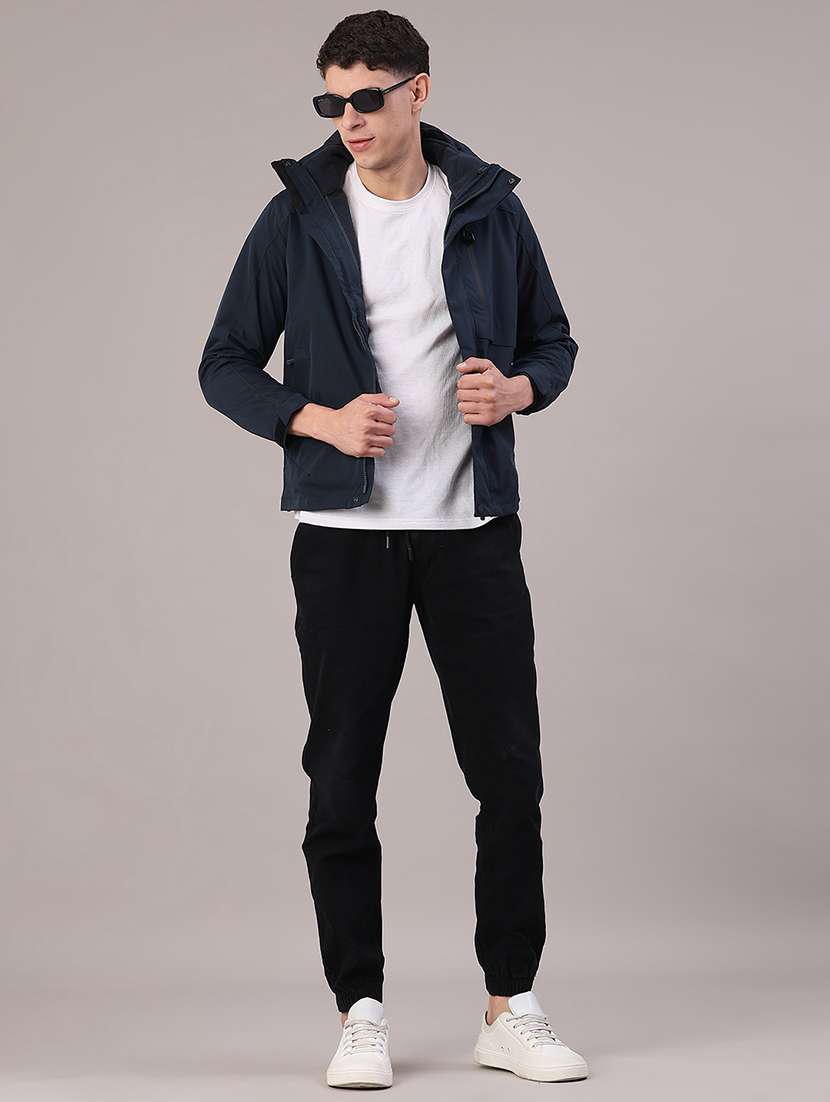 men solid long sleeve hooded puffer jacket - 22217088 -  Standard Image - 5