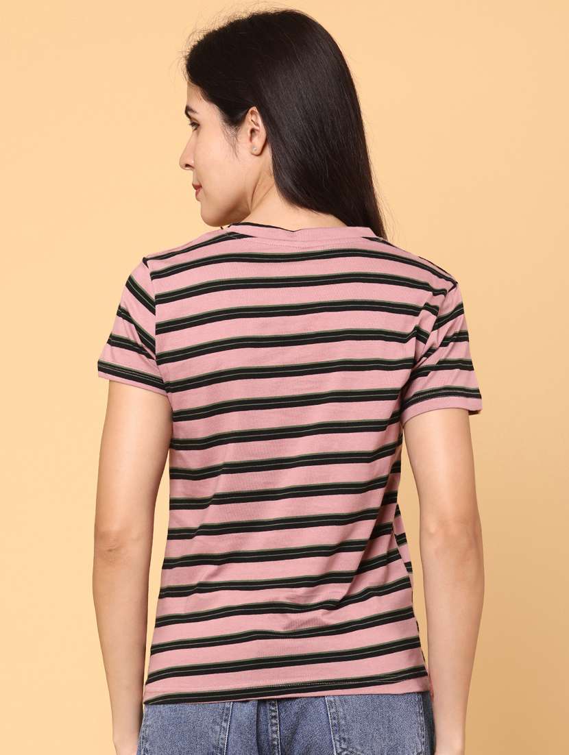 women striped short sleeve t-shirt - 22217098 -  Standard Image - 3
