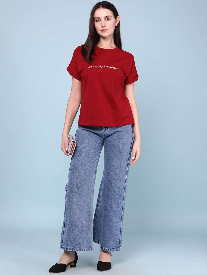 women embroidered short sleeves regular fit t-shirt - 22217121 -  Standard Image - 5